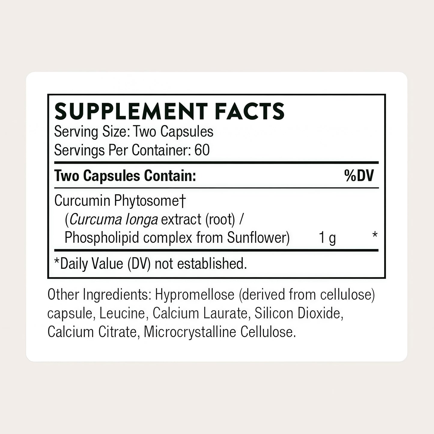 THORNE - Curcumin Phytosome 1000 mg (Meriva) - Clinically Studied, High Absorption - Supports Healthy Inflammatory Response in Joints, Muscles, GI Tract, Liver, Brain & Nerves* - 60 Servings